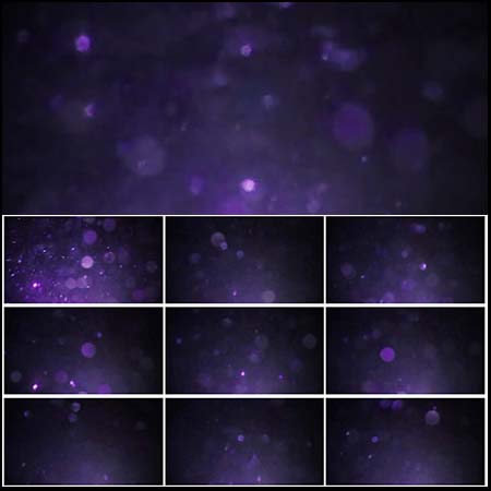 30个电影紫色光斑JPG背景覆盖层