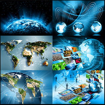 8款全球商业科技概念JPG高清图片