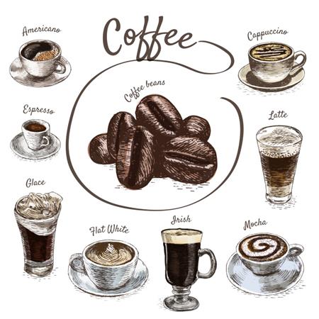 巧克力咖啡饮料鸡尾酒素材天下矢量标志精选集