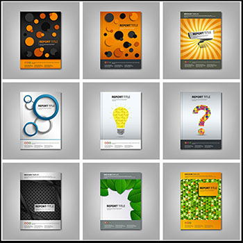 15款抽象封面的企业传单和宣传册易图库矢量素材精选