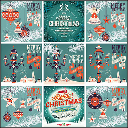 16款圣诞节海报插图16设计网矢量素材精选