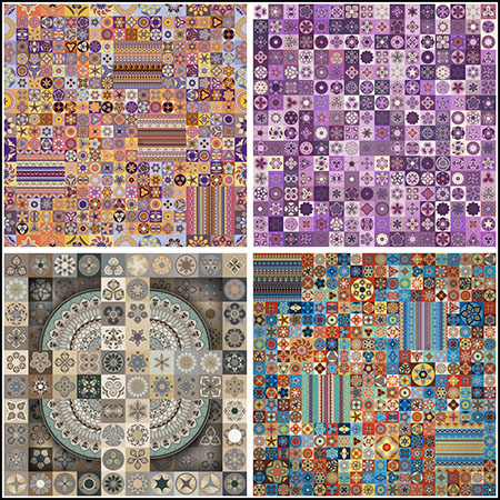 11套民族风特色花纹图案16设计网矢量素材精选
