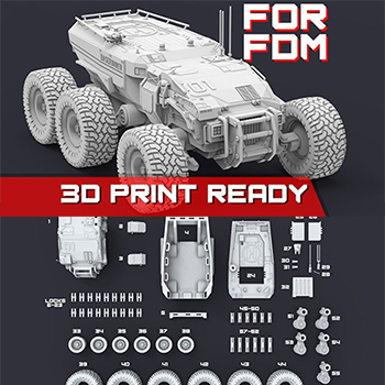 机械战车大脚车3D模型16设计网精选