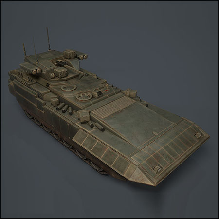 T15 Armata阿玛塔重型步兵战车3D模型素材天下精选