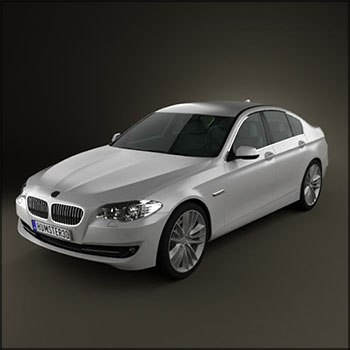 宝马BMW 5 series sedan 2011 3D模型16图库网精选