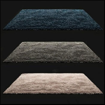方形地毯3D模型16设计网精选