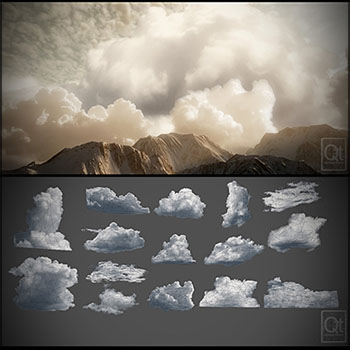 15款真实的云朵3D模型16图库网精选
