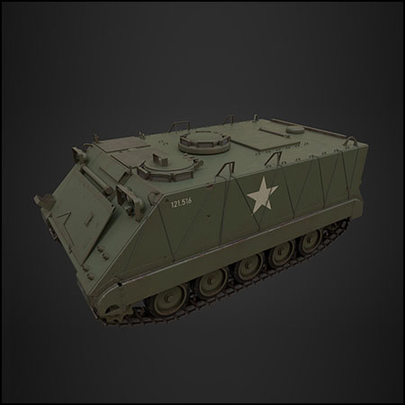 M113式APC步兵战车装甲运兵车3D模型16设计网精选
