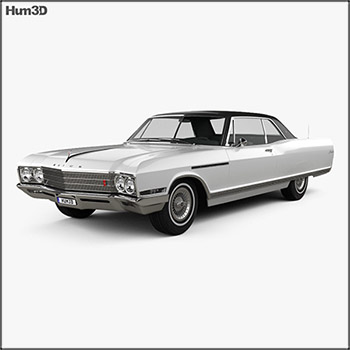 别克汽车Electra 225 Sport Coupe 1966 3D模型素材天下精选