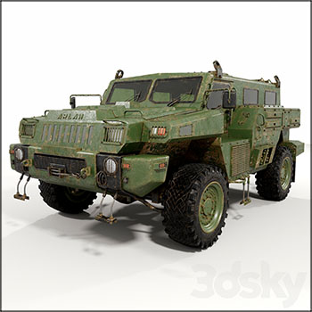 装甲车“掠夺者”3D模型16设计网精选