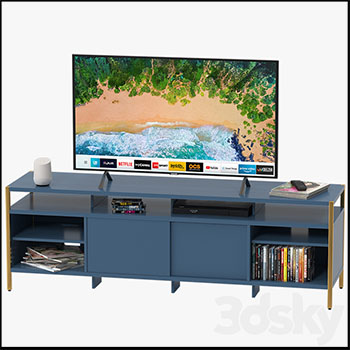 电视柜和抽屉柜3D模型16设计网精选