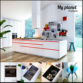 厨房橱柜水池厨卫用具等3D模型16设计网精选