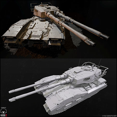EFGF M61A5坦克Semovente幻影3D模型素材天下精选