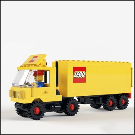 乐高货车玩具3D模型