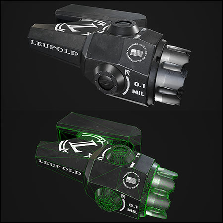 Leupold D-EVO瞄准镜3D模型16设计网精选