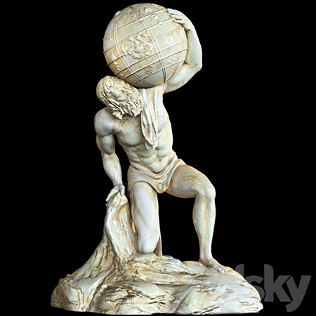 古希腊雕塑装饰品3D模型16设计网精选