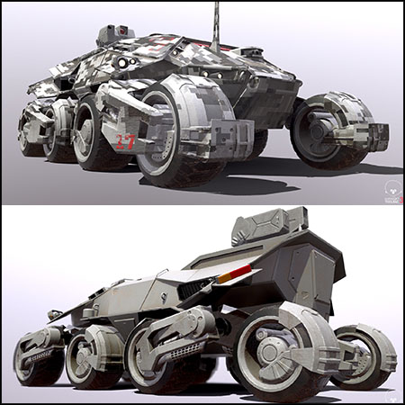 科幻 Military Armor 交通工具3D模型16设计网精选