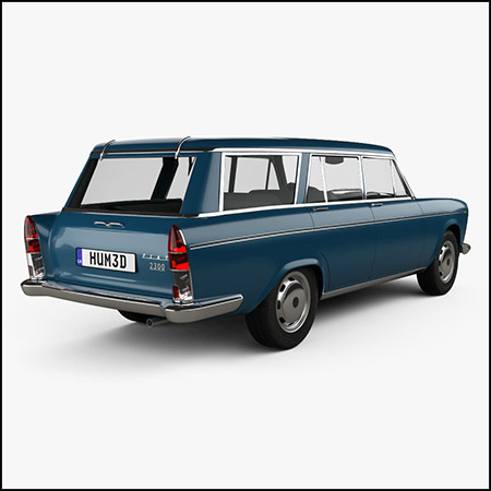 菲亚特Fiat 2300 Familiare 1963 3D模型16设计网精选