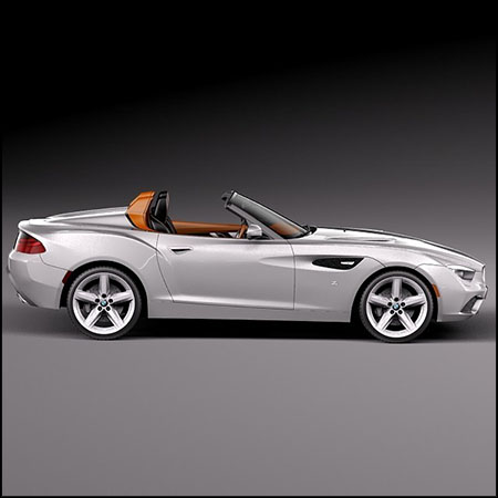 BMW Zagato Roadster Concept 2013宝马汽车3D模型素材天下精选