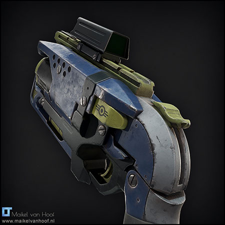 Fallout themed游戏Nerf gun玩具枪3D模型