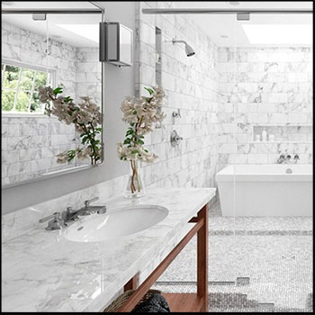 现代浴室全套室内场景06款3D模型16设计网精选