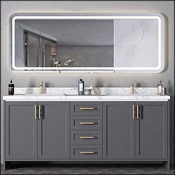 北欧现代浴室柜洗手台3D模型16设计网精选