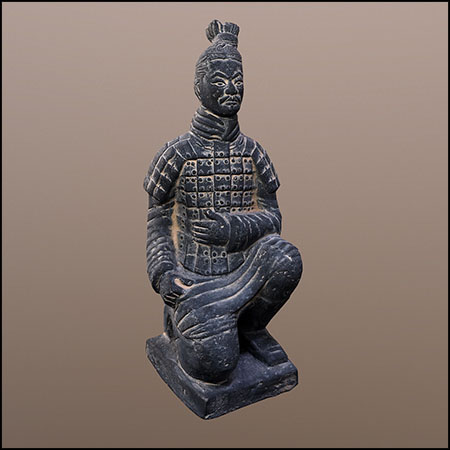 小兵马俑雕像3D模型