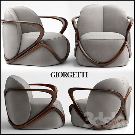 拥抱椅沙发椅3D模型16设计网精选