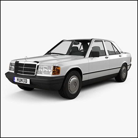 Mercedes-Benz 190 (W201) 1982奔驰汽车3D模型素材天下精选