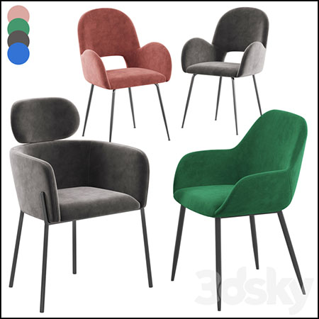 椅子酒吧椅3D模型16设计网精选