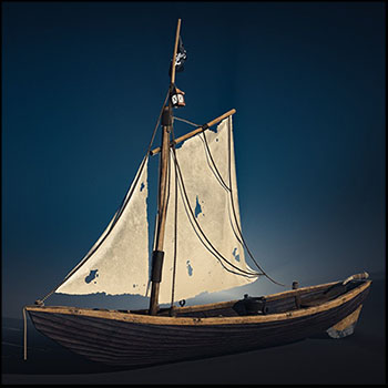 海盗船3D模型16设计网精选