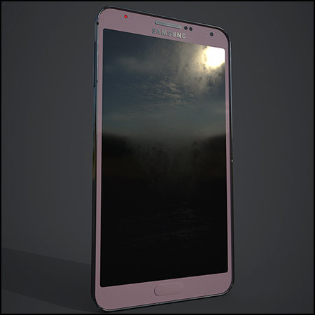 三星Galaxy Note 3智能手机3D模型16设计网精选