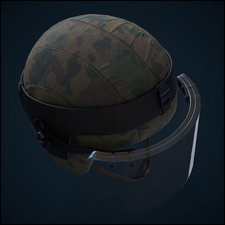 "Kiver-M"军用头盔3D模型
