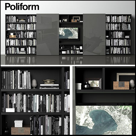 Poliform书架3D模型