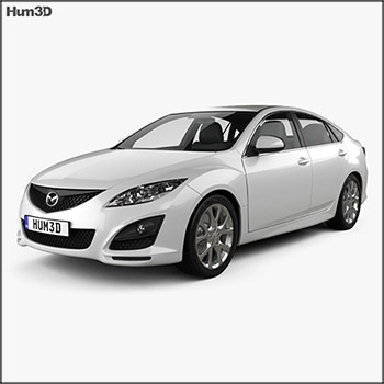 马自达汽车Mazda 6 Sedan 2011 3D模型素材天下精选