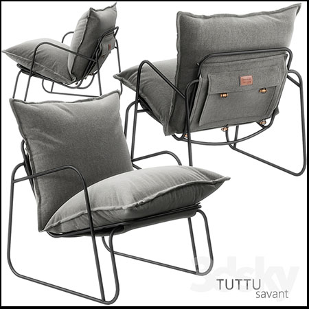 铁艺沙发椅3D模型16设计网精选