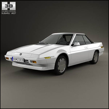 斯巴鲁Subaru XT 1985汽车3D模型素材天下精选