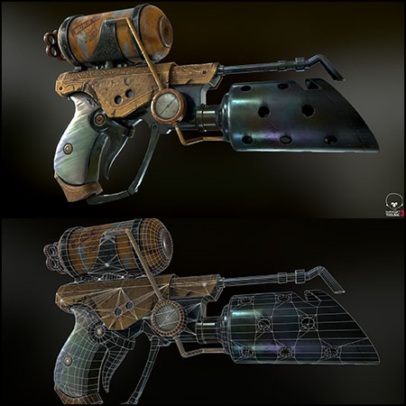 喷火器火枪3D模型