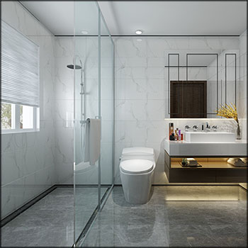 现代浴室卫生间马桶和洗脸台组合3D模型16设计网精选