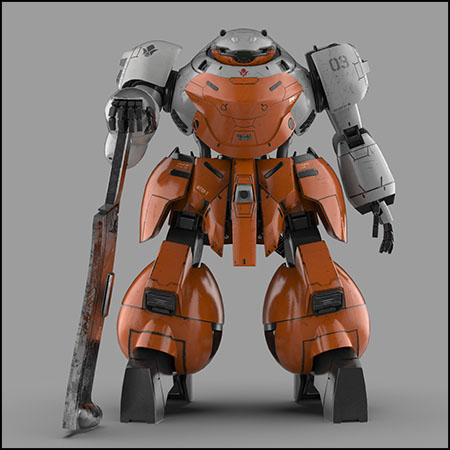 UGY-R41 Landman Rodi科幻机甲战士机器人3D模型素材天下精选