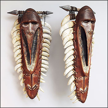 非洲萨满面具装饰品3D模型素材天下精选