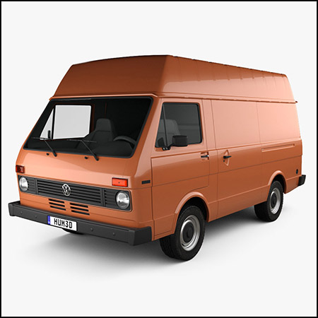 Volkswagen LT 厢式货车 1975 3D模型16设计网精选