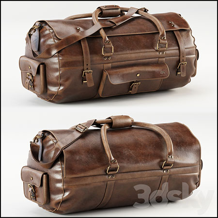 Roosevelt Buffalo皮革旅行行李袋行李包3D模型素材天下精选