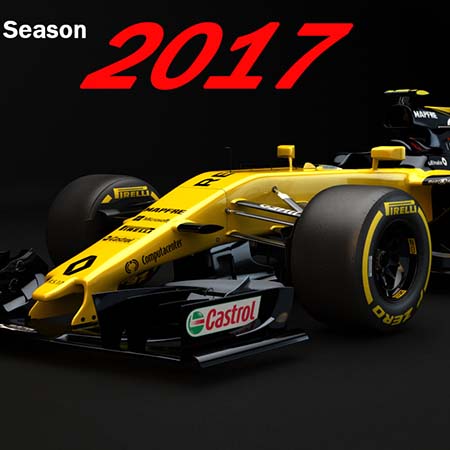 雷诺F1 rs17 2017赛车模型