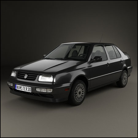 Volkswagen Jetta 1992大众捷达汽车3D模型