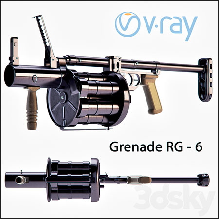 RG-6榴弹发射器3D模型16图库网精选