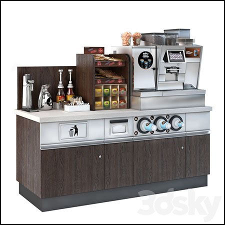 商业全自动咖啡机3D模型16设计网精选