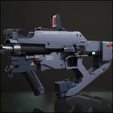 Modern Weapon现代冲锋枪3D模型16设计网精选