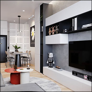 公寓室内场景3D模型16设计网精选By TranThang