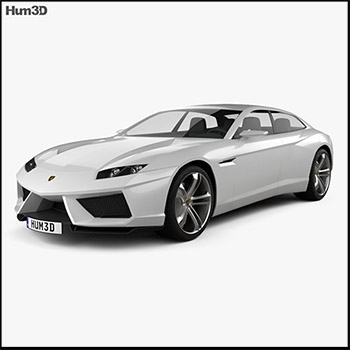 兰博基尼Lamborghini Estoque 2008 3D模型16设计网精选